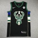Milwaukee Bucks #0 Damian Lillard  Green Black