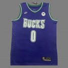 Milwaukee Bucks #0 Damian Lillard  Purple