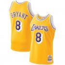 Mitchell & Ness Los Angeles Lakers #8 Kobe Bryant Hardwood Classics Stitched Gold