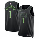 New Orleans Pelicans #1 Zion Williamson  Black