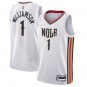 New Orleans Pelicans #1 Zion Williamson  White