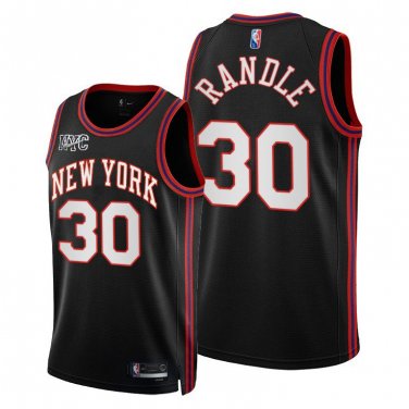 New York Knicks #30 Julius Randle  Black