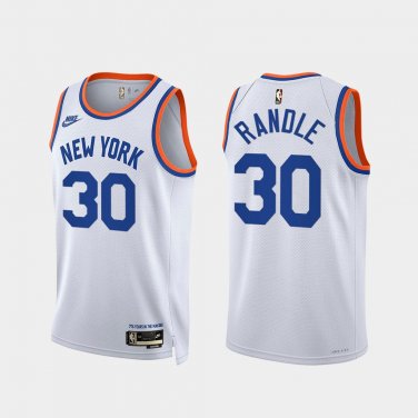 New York Knicks #30 Julius Randle  White