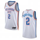Oklahoma City Thunder #2 Shai Gilgeous-Alexander  White