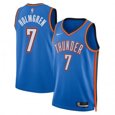 Oklahoma City Thunder #7 Chet Holmgren  Blue