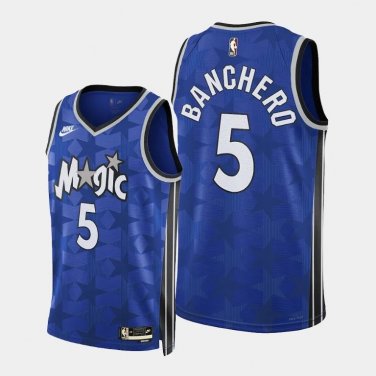 Orlando Magic #5 Paolo Banchero  Blue