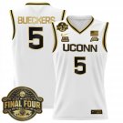 Paige Bueckers  #5 UConn Huskies 2025 Big Eat Final Four Patch White Gold
