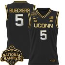 Paige Bueckers  #5 UConn Huskies 2025 National Champions Patch Black Gold