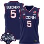 Paige Bueckers  #5 UConn Huskies 2025 National Champions Patch Navy