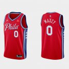 Philadelphia 76ers #0 Tyrese Maxey  Red