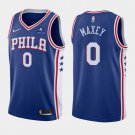 Philadelphia 76ers #0 Tyrese Maxey  Royal