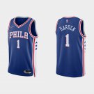 Philadelphia 76ers #1 James Harden  Royal