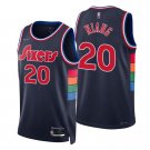 Philadelphia 76ers #20 Georges Niang  Navy