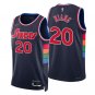 Philadelphia 76ers #20 Georges Niang  Navy
