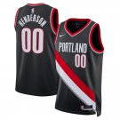 Portland Trail Blazers #00 Scoot Henderson  Black