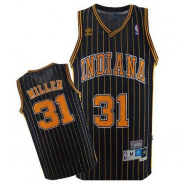 REGGIE MILLER INDIANA PACERS NAVY RETRO