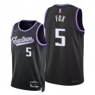 Sacramento Kings #5 De'Aaron Fox  Black
