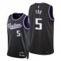 Sacramento Kings #5 De'Aaron Fox  Black