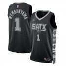 San Antonio Spurs #1 Victor Wembanyama  Black Grey
