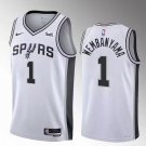 San Antonio Spurs #1 Victor Wembanyama  Black White