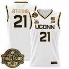 Sarah Strong  #21 UConn Huskies 2025 Big Eat Final Four Patch White Gold