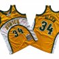 Seattle Supersonics #34 Ray Allen  Yellow