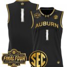 Team  #1 Auburn Tigers 2025 Final Four Patch Stitched Black Gold