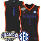 Team  #1 Florida Gators 2025 SEC Champions Stitched Black