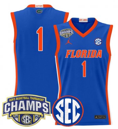 Team  #1 Florida Gators 2025 Tournament Champions Patch Royal