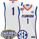 Team  #1 Florida Gators 2025 Tournament Champions Patch White