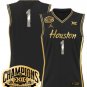 Team  #1 Houston Cougar 2025 Big 12 Champions Stitched Black Gold