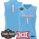 Team  #1 Houston Cougars 2025 Final Four Patch Stitched Blue