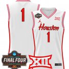 Team  #1 Houston Cougars 2025 Final Four Patch Stitched White