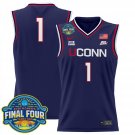 Team  #1 UConn Huskies 2025 Big Eat Final Four Patch Stitched Navy