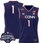 Team  #1 UConn Huskies 2025 National Champions Patch Stitched Navy