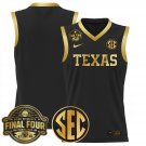 Team  Texas Longhorns 2025 Sec Final Four Patch Stitched Black Gold