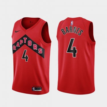 Toronto Raptors #4 Scottie Barnes  Red