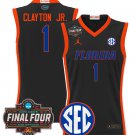Walter Clayton Jr  #1 Florida Gators 2025 Final Four Patch Stitched Black