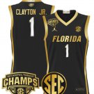 Walter Clayton Jr  #1 Florida Gators 2025 Tournament Champions Black Gold