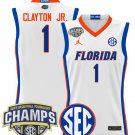 Walter Clayton Jr  #1 Florida Gators 2025 Tournament Champions Patch White