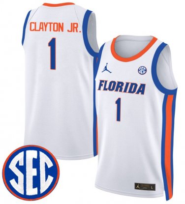 Walter Clayton Jr  #1 Florida Gators Swingman Stitched White