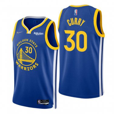 Warriors #30 Stephen Curry Royal  75th Anniversary Diamond Swingman  - Icon Edition
