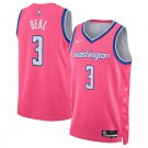 Washington Wizards #3 Bradley Beal  Pink