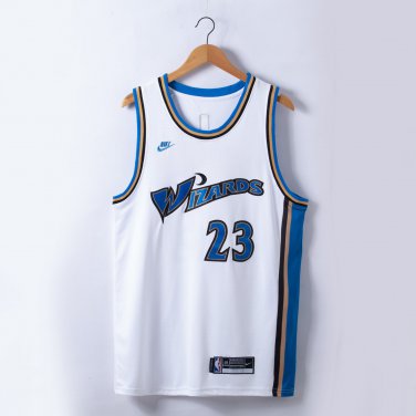 Washington Wizards #23 Michael Jordan  White