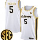 Will Richard  #5 Florida Gators Swingman Stitched White Gold