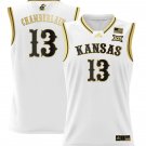 Wilt Chamberlain  #13 Kansas Jayhawks 2024 Lightweight White Gold