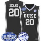 Wo Alana Beard  #20 Duke Blue Devils 2025 ACC Champions Black