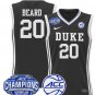 Wo Alana Beard  #20 Duke Blue Devils 2025 ACC Champions Black