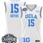Wo Ann Meyers  #15 UCLA Bruins 2025 Champions White