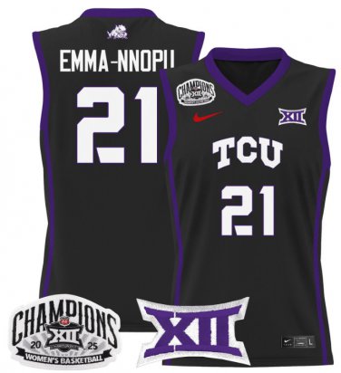 Wo Emma Nnopu  #21 TCU Horned Frogs 2025 Champions Black
